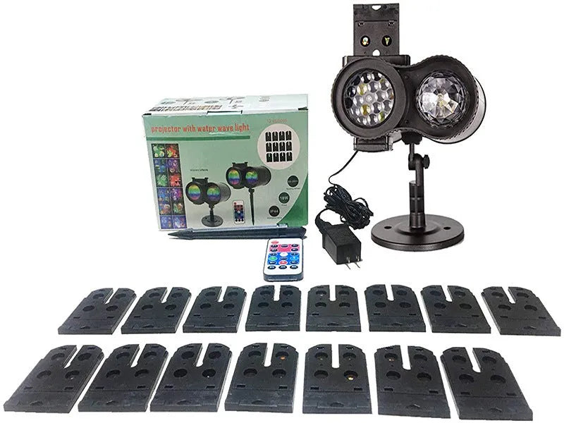 Outdoor double tube animated water pattern LED light with IP65 waterproof rating for garden use