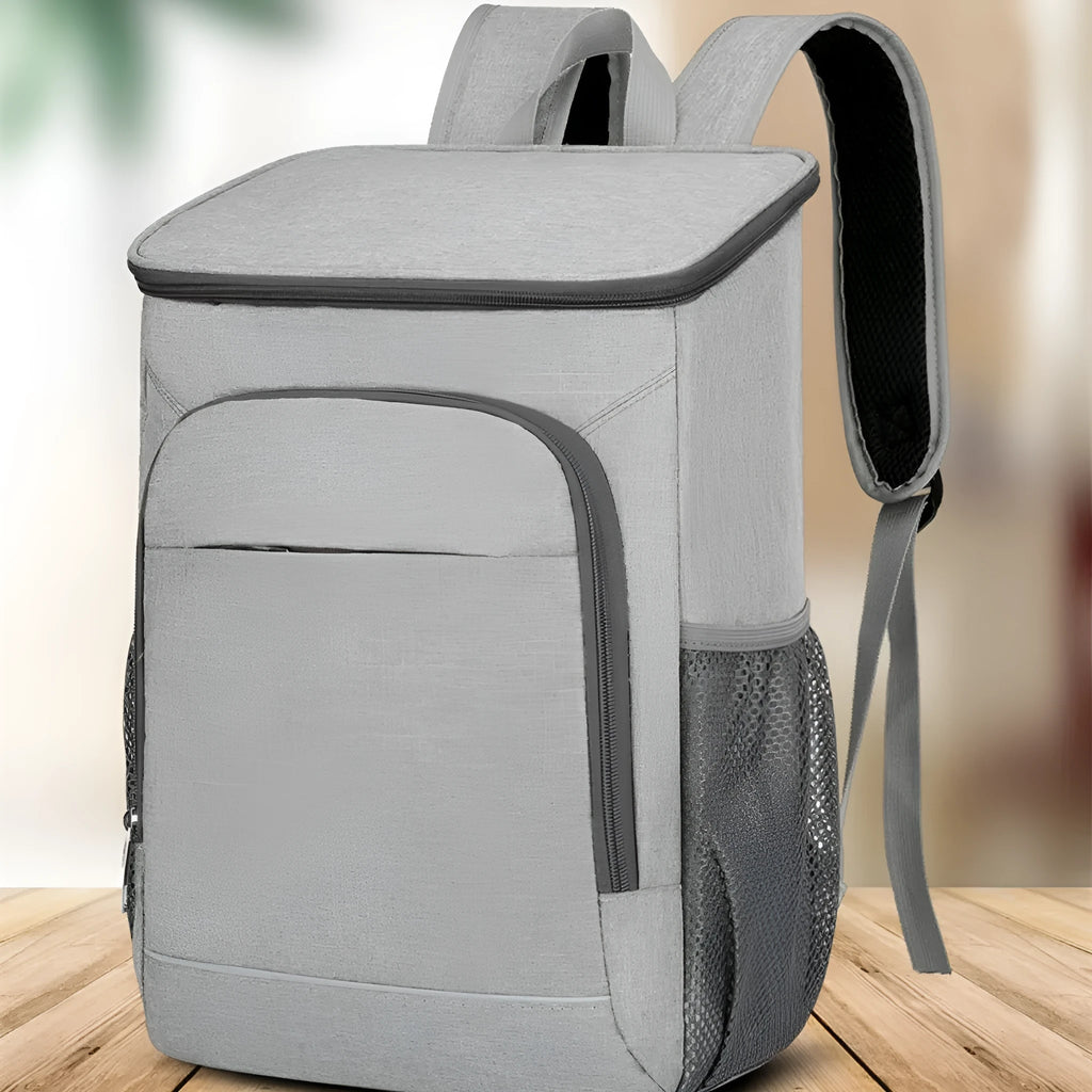 Large outdoor thermal picnic backpack in oxford cloth with curved shoulder straps