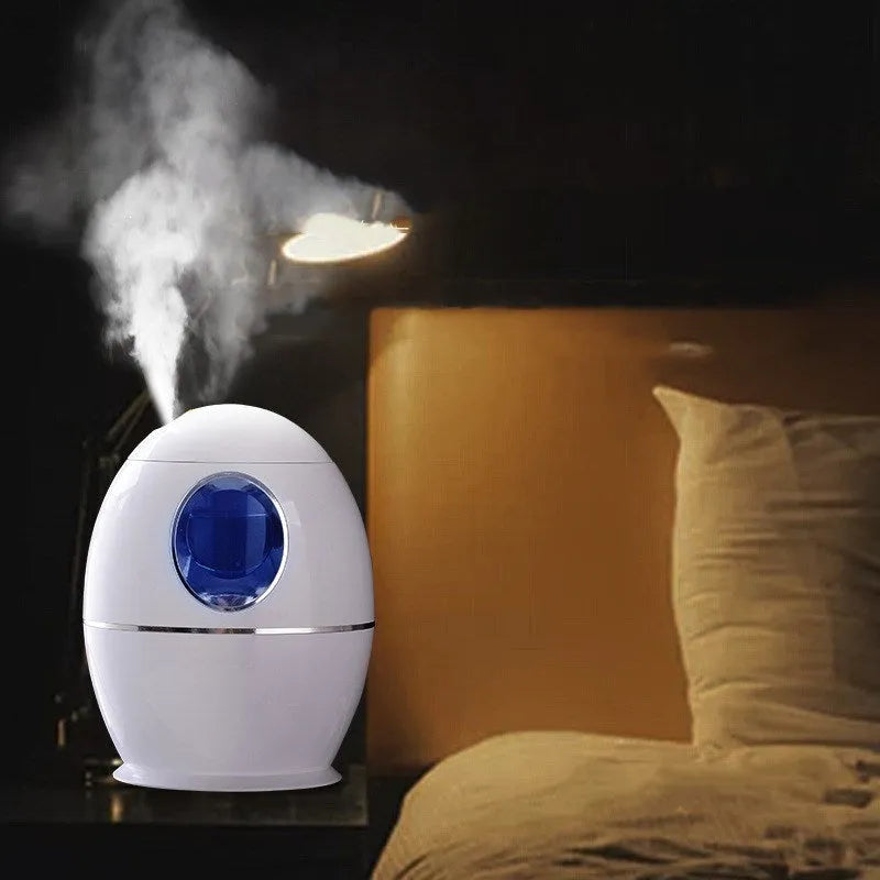White columnar USB humidifier with anion function for large rooms up to 60 square metres