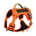Reflective dog vest harness with hand holding rope in multiple colour options