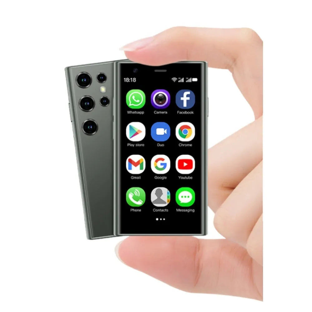 S23PRO XS15 mini Android smartphone in black green pink purple colours with 30cm screen