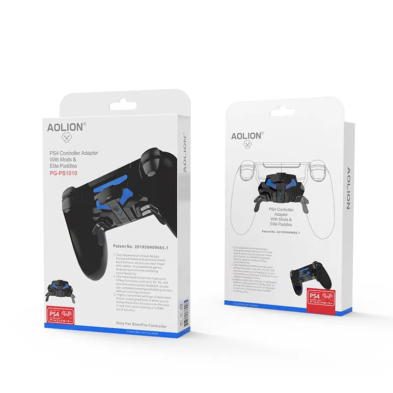 PS4 controller back button attachment with wired connection and Type-C port