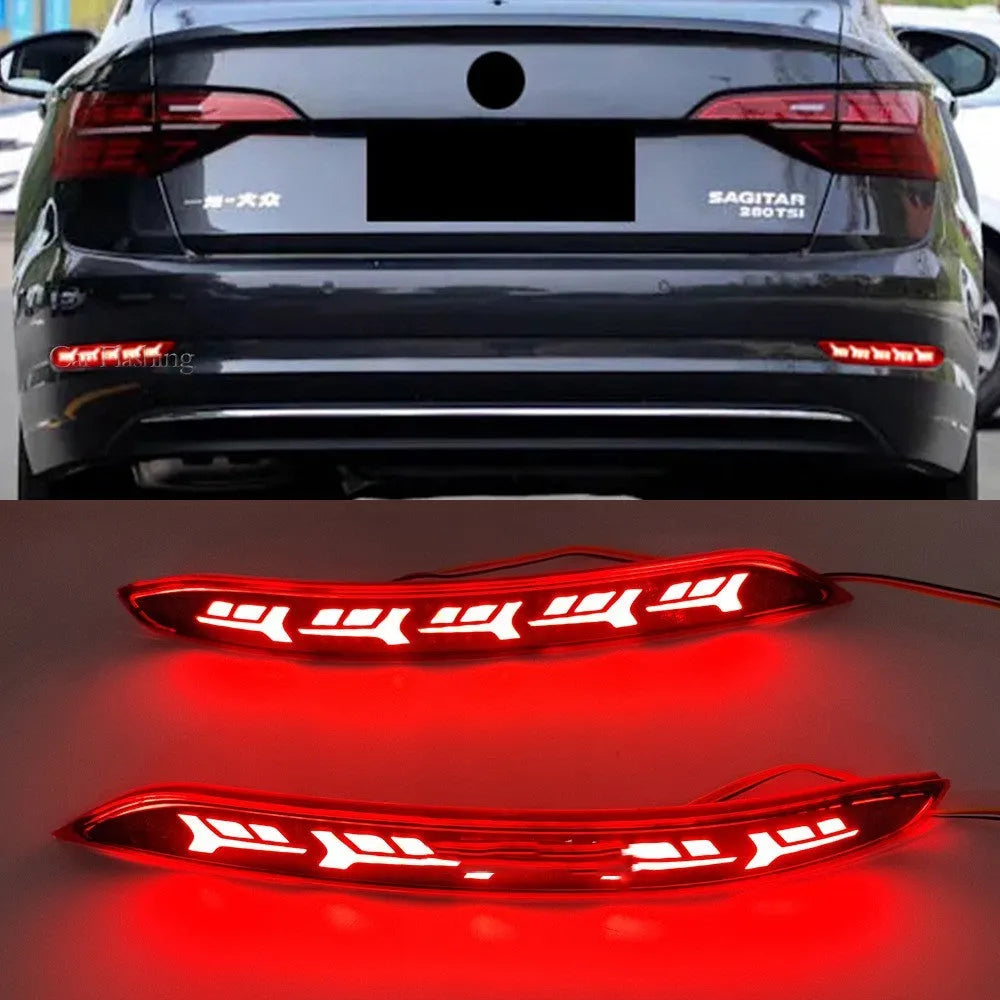 Volkswagen Sagitar rear bumper light with water flow LED illumination for 19-21 models