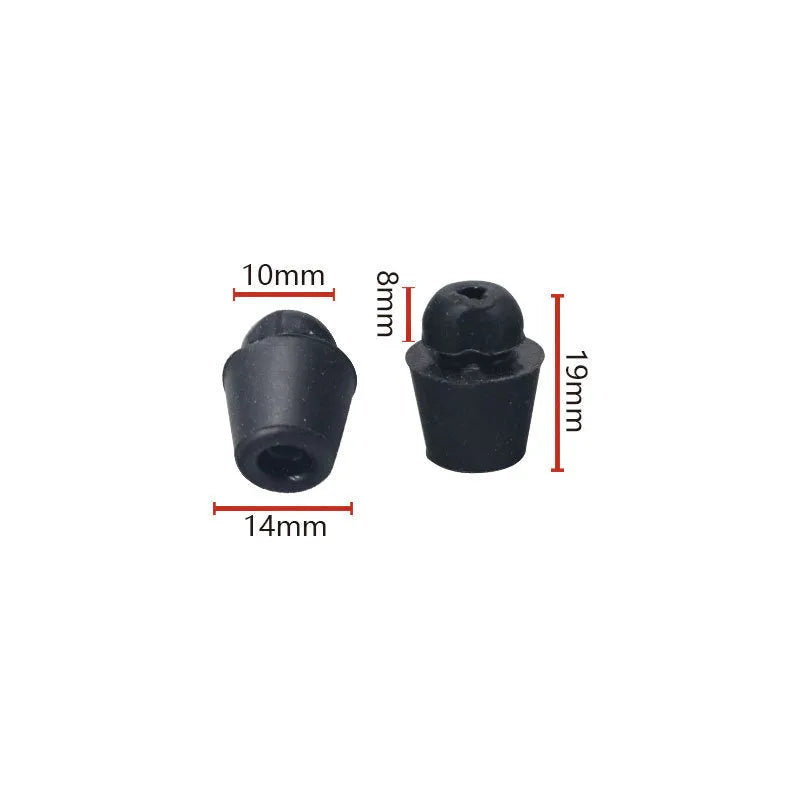 X16 coloured automotive rubber dampening clips for trunk and cover shock absorption