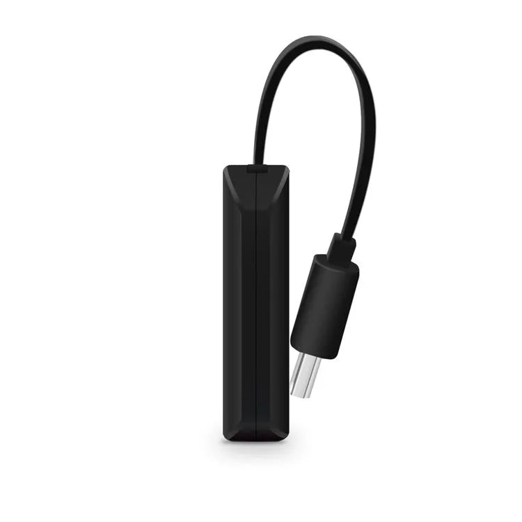 Black USB to HDMI smartphone video output adapter for TV screen mirroring