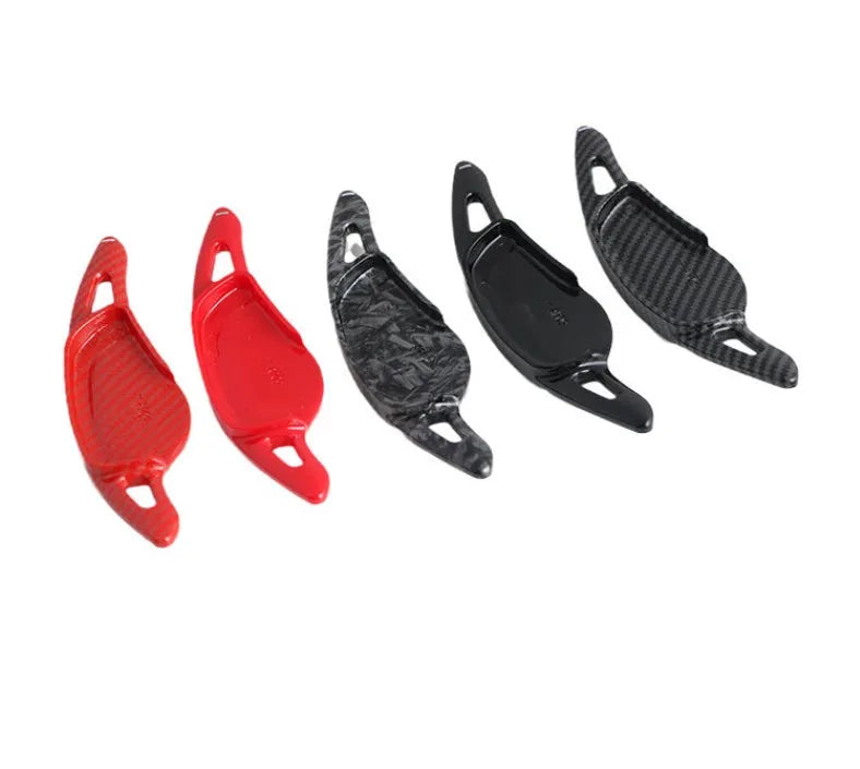ABS plastic steering wheel paddle shifter for cars in carbon fibre black finish
