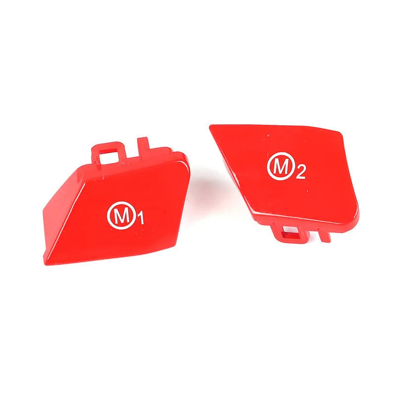 RRX-BMW-058 ABS steering wheel M1 M2 mode buttons for BMW F30 and F34 models in red and blue colour options