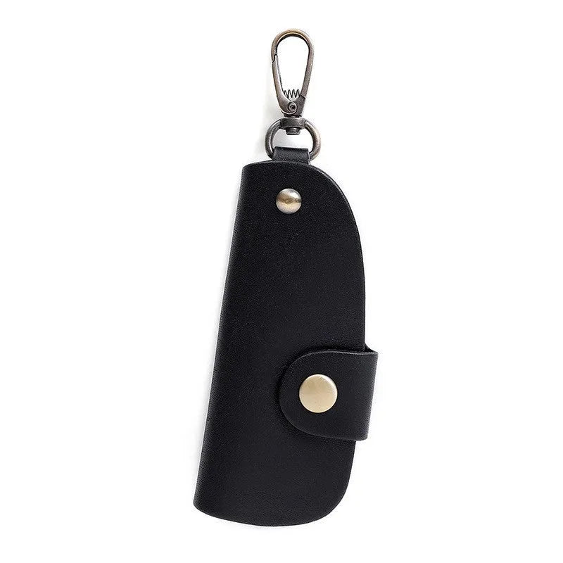 Genuine leather handmade key storage bag in short length car key case design