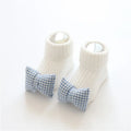 Cotton baby floor socks with anti-slip soles in multiple colours and patterns