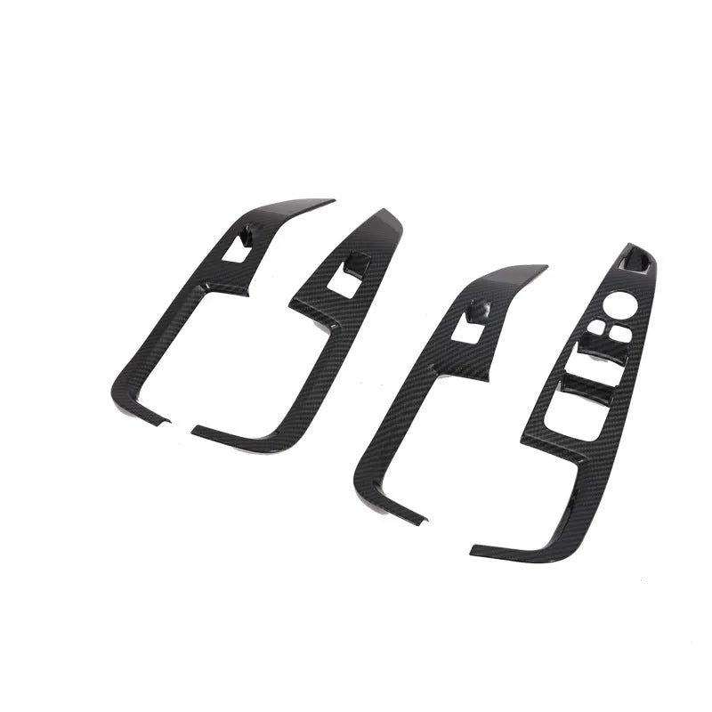 Black ABS plastic air outlet gear box central control decoration for 2019 BMW X5 front row cup holder configuration