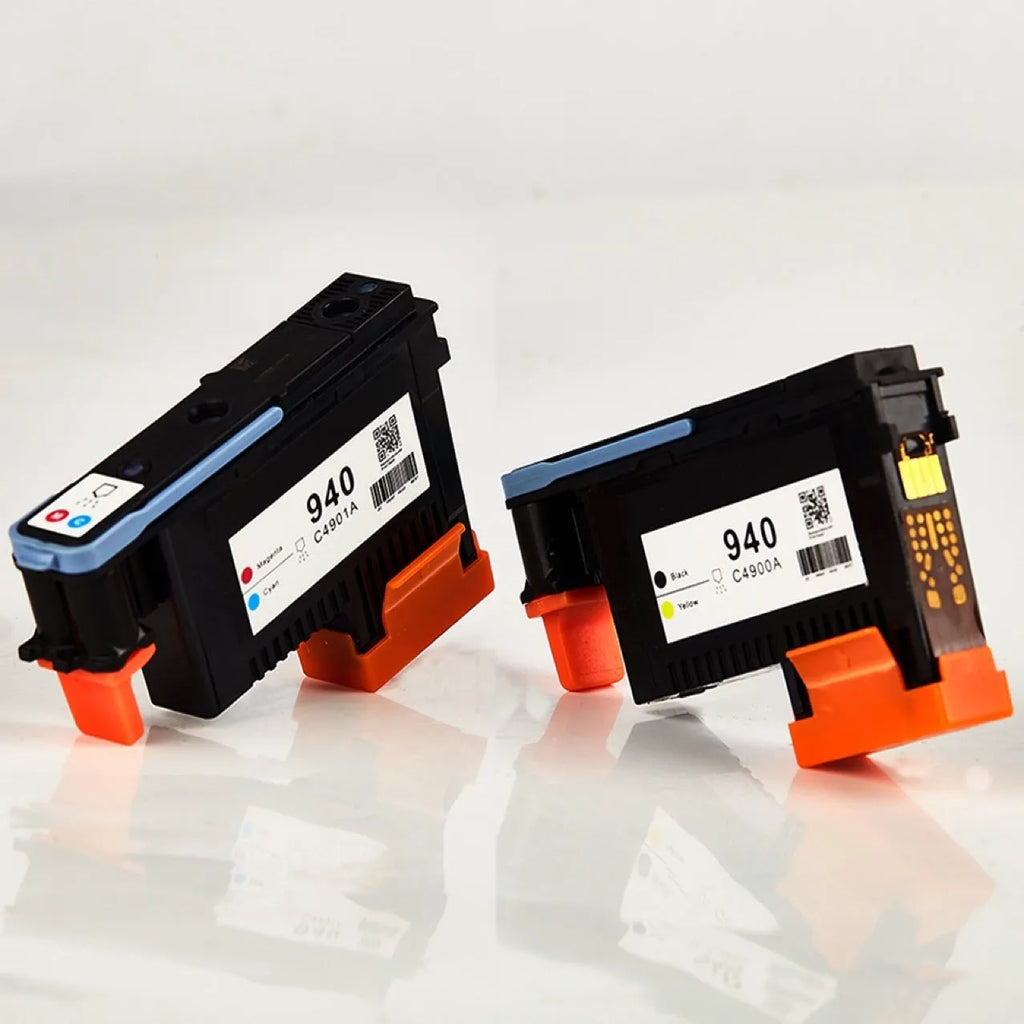 Black and yellow HP940 printing nozzle replacement unit for C4900A and C4901A cartridge heads