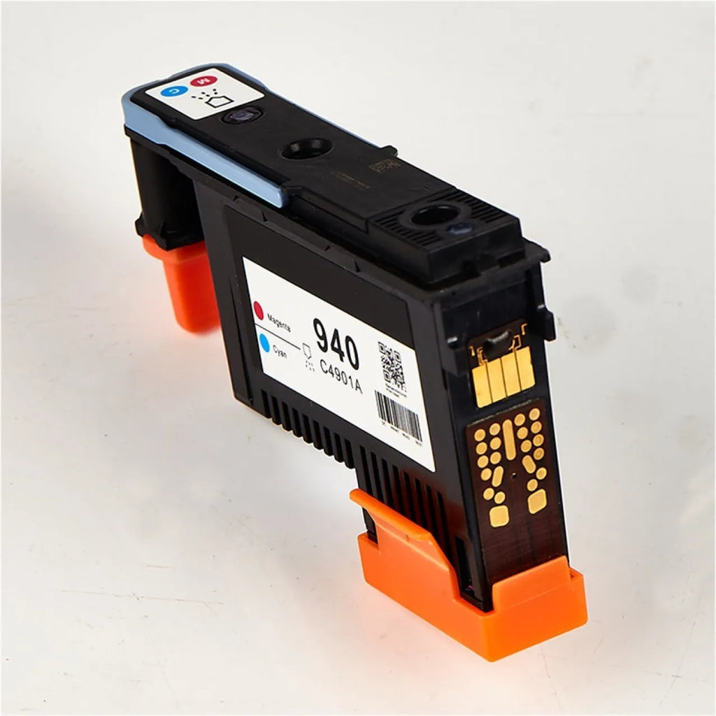 Black and yellow HP940 printing nozzle replacement unit for C4900A and C4901A cartridge heads