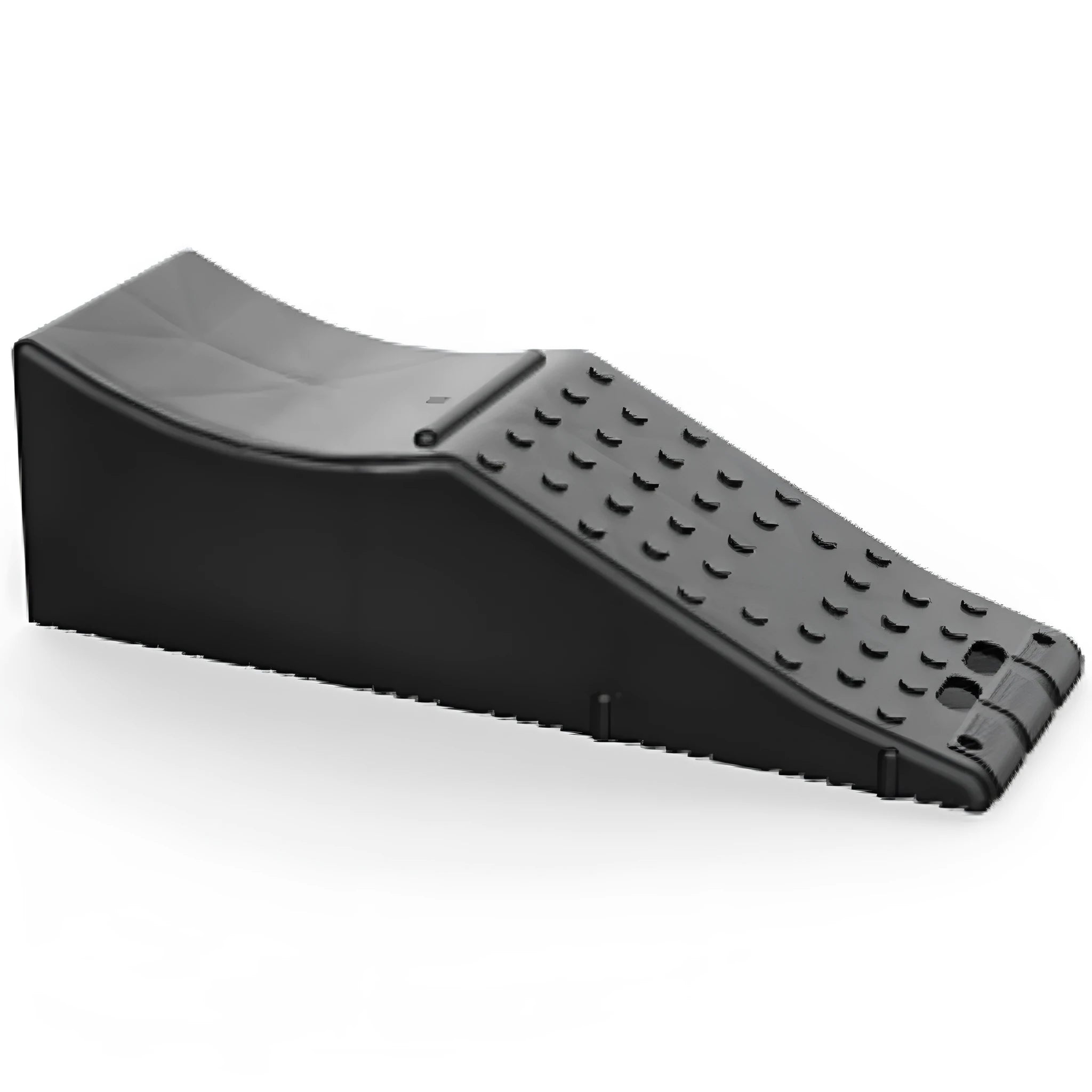 Black universal car floor mat with deep 33 cm sides, shown with dimensions 55 cm by 44 cm.