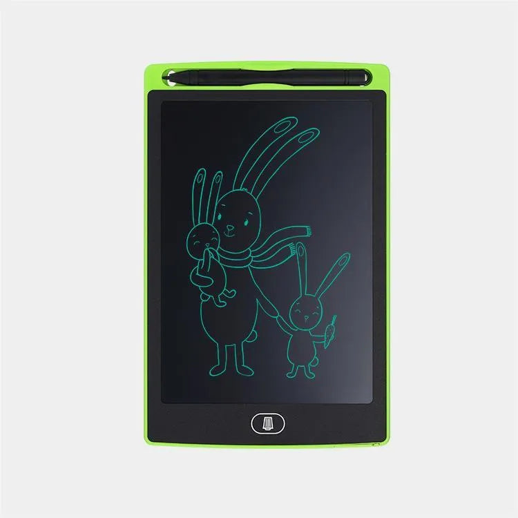 Electronic drawing board in cute style for kids 7-14, plastic body, available in four colours