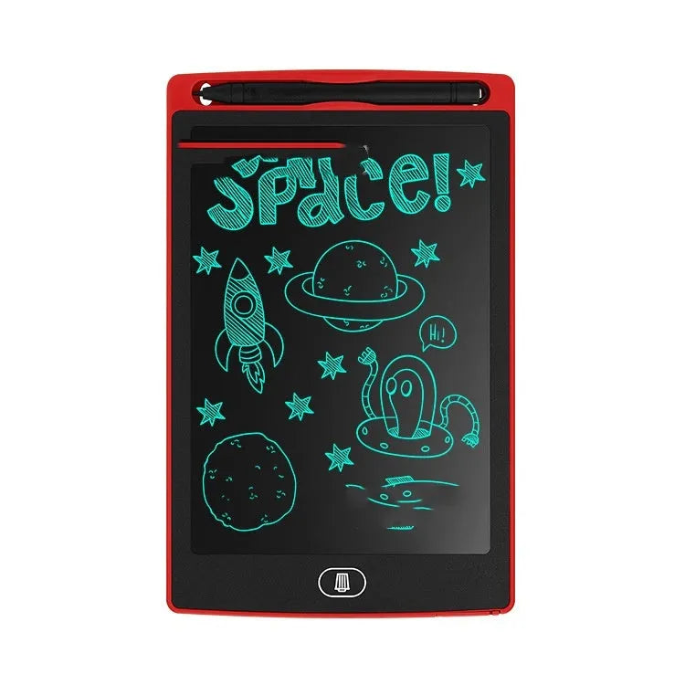 Electronic drawing board in cute style for kids 7-14, plastic body, available in four colours