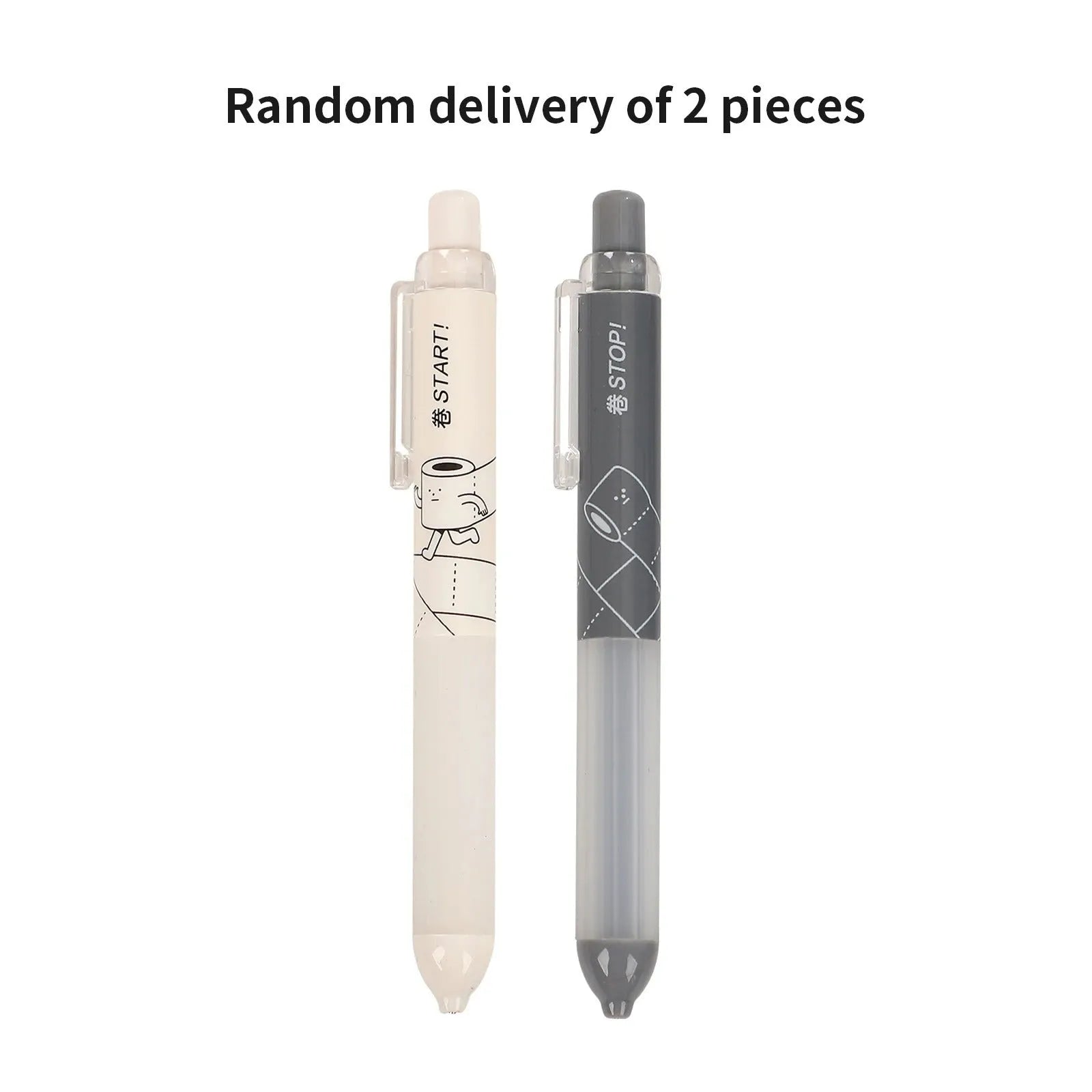 0.5mm automatic pencil with cloud grip plastic pen holder in white and black colour options