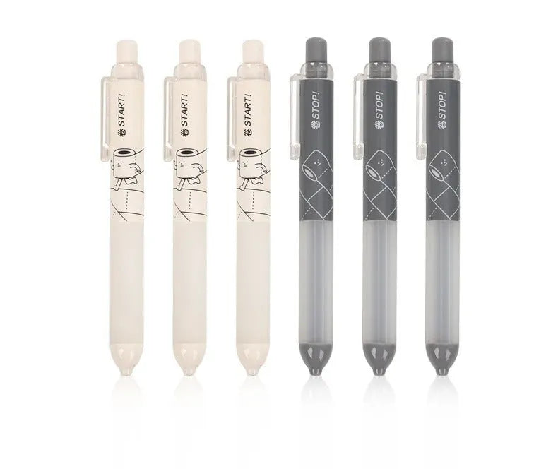 0.5mm automatic pencil with cloud grip plastic pen holder in white and black colour options