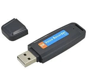 SK-001 creative card design USB flash drive in black or white with voice function