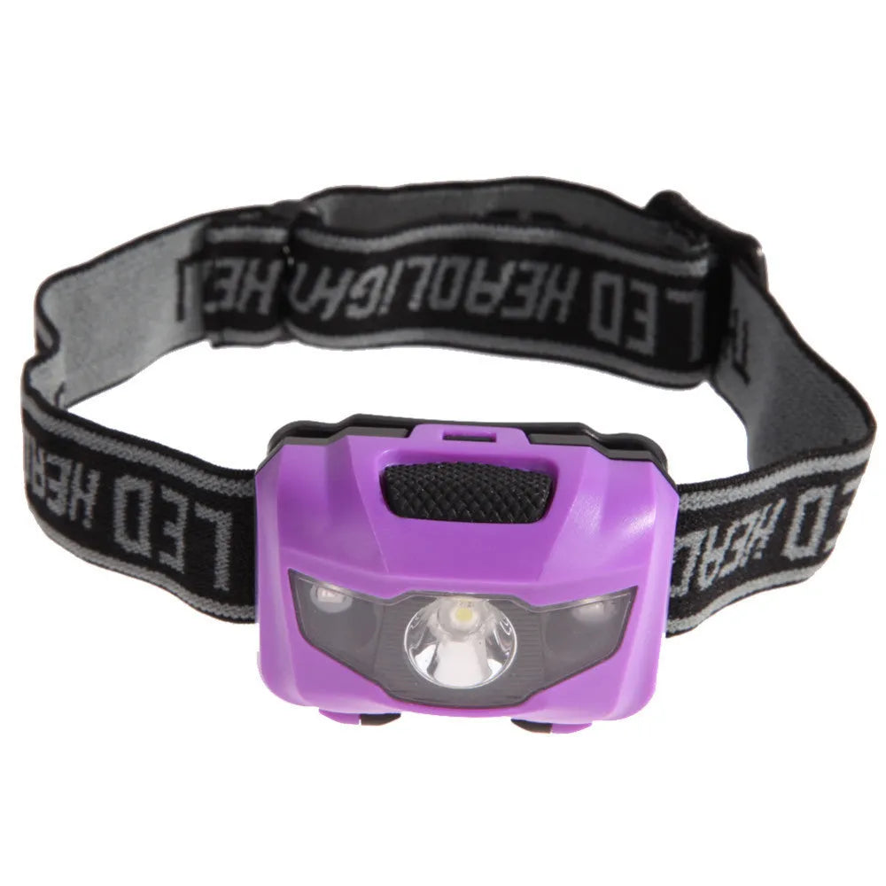 Cat Eye 2 generation head torch in black, showing white and red LEDs on an adjustable head strap.