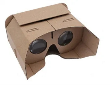 3D virtual reality paper glasses for mobile phones up to 6 inch screen size with corrugated construction