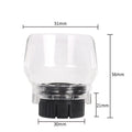 Transparent plastic safety face shield for Delta electric grinder with 17.5-19mm thread.