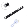 Green laser pointer pen set with black, camouflage and white colour options showing 5mw power output