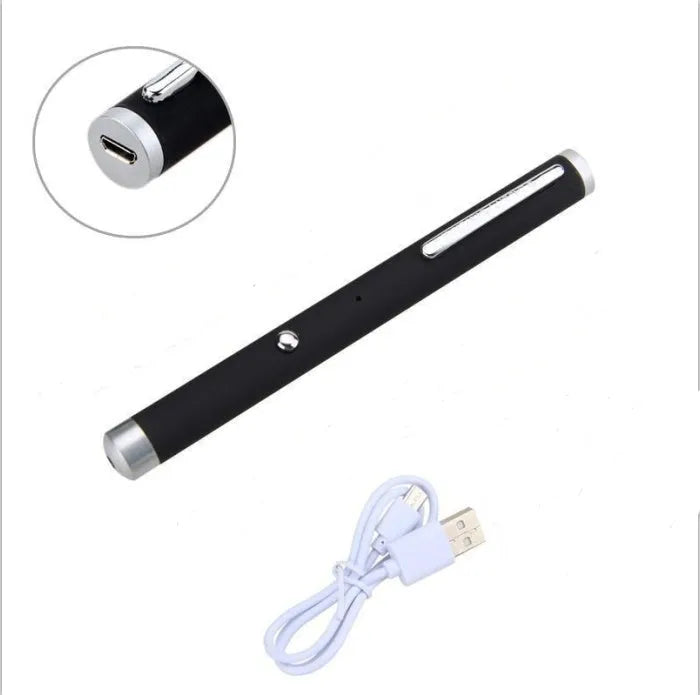 Green laser pointer pen set with black, camouflage and white colour options showing 5mw power output