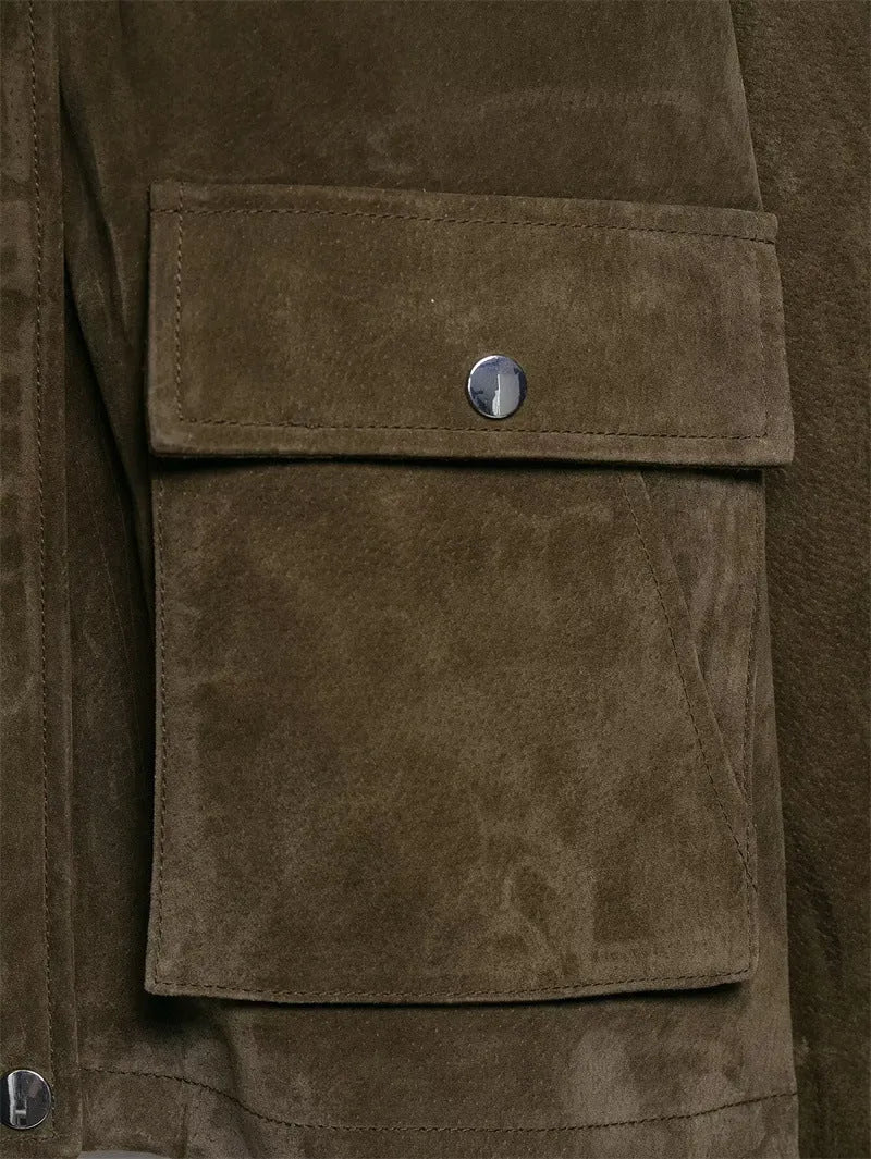 Women's PU jacket in Japanese Korean casual style with medium thickness construction