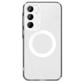 Matte frosted magnetic phone case for Samsung Galaxy S25 series, black colour, with built-in kickstand