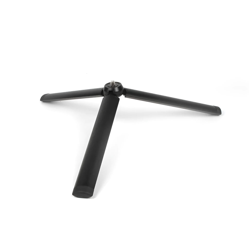 Black aluminium mobile phone tripod and handheld stabiliser compatible with iPhones