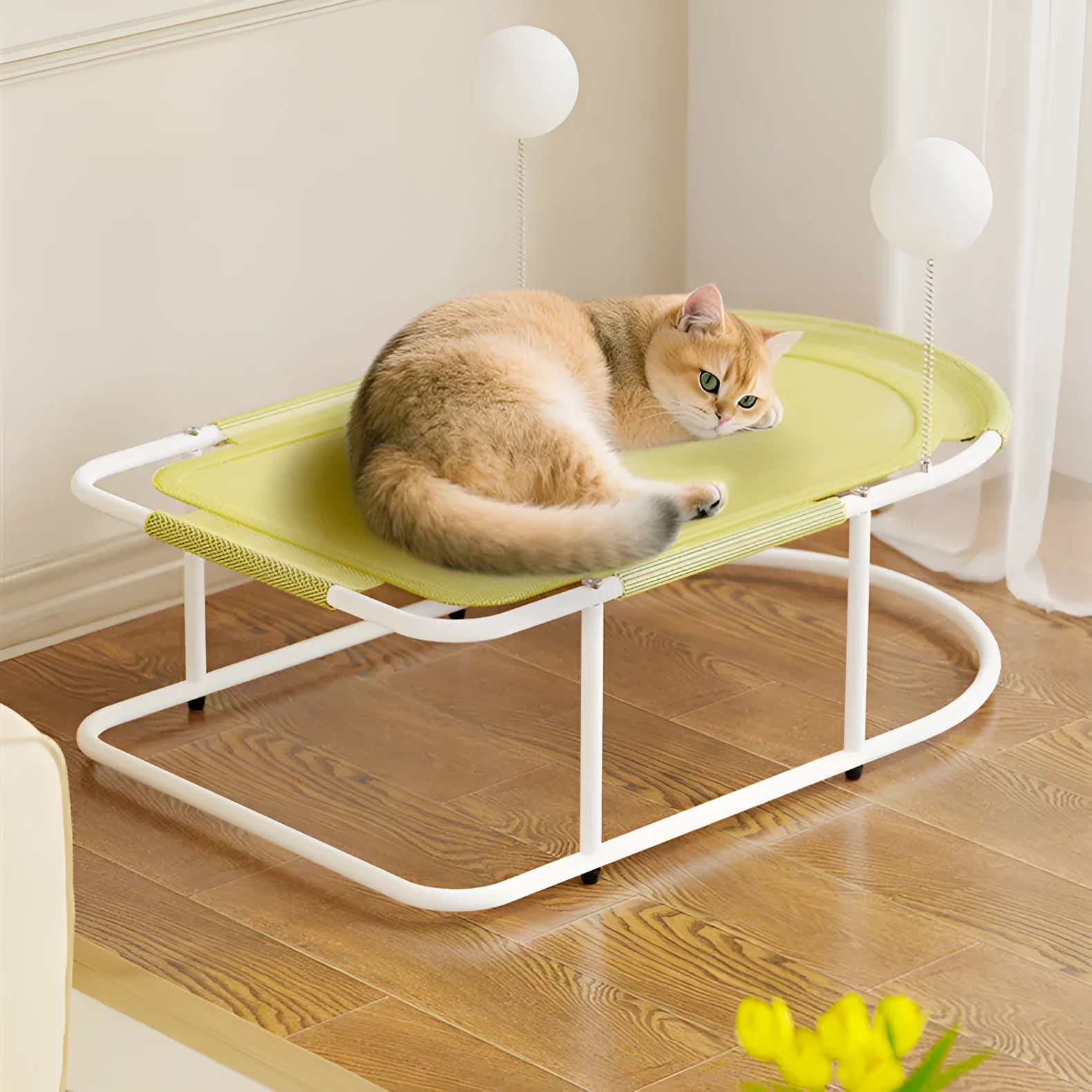 Large fabric cat kennel pet bed in breathable construction available in three colours