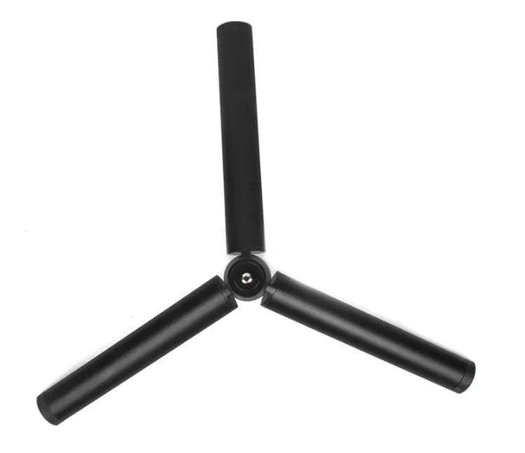 Black aluminium mobile phone tripod and handheld stabiliser compatible with iPhones