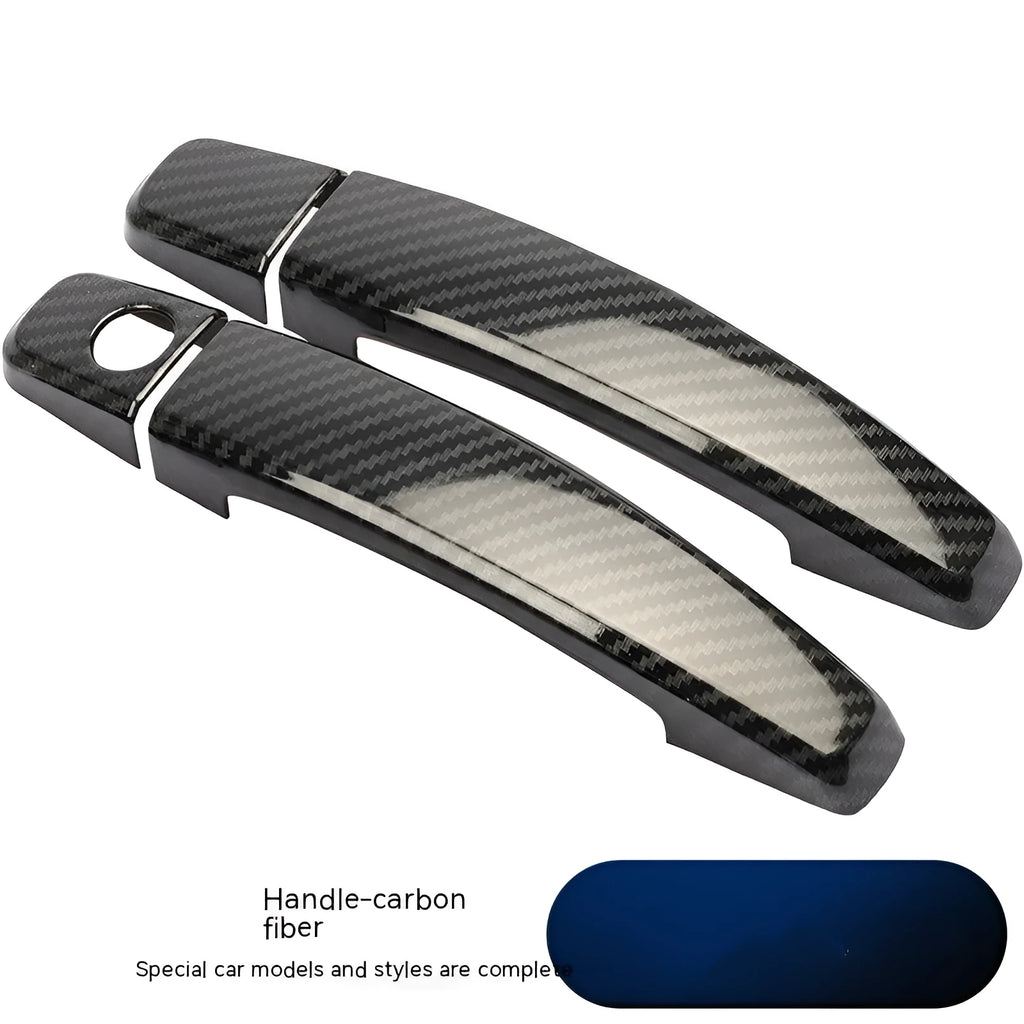 Carbon fibre pattern door handle cover for Opel Vauxhall Astra interior