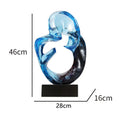 Transparent resin craft ornament in modern simplicity style for home decoration