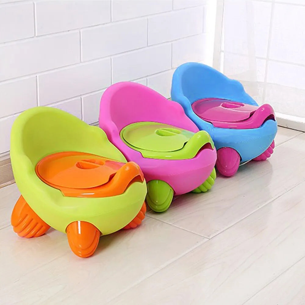 Dandan cartoon-themed baby toilet stool for toddler potty training in blue colour
