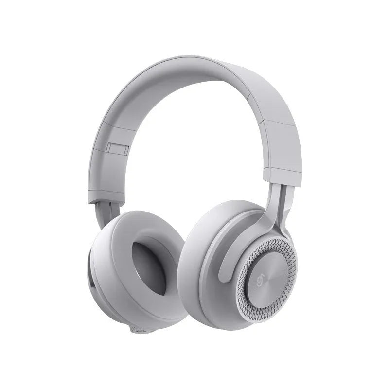 Sports wireless Bluetooth headset in red, grey, green, or black colours showing on-ear design.