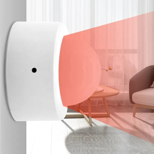 White infrared body sensor with ZigBee 3.0 wireless connectivity for home security