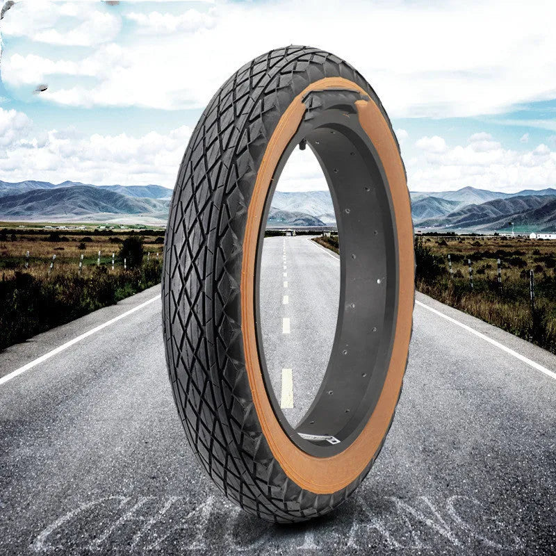 20x4.0 brown edge rubber tyre for electric beach cars and snowmobiles