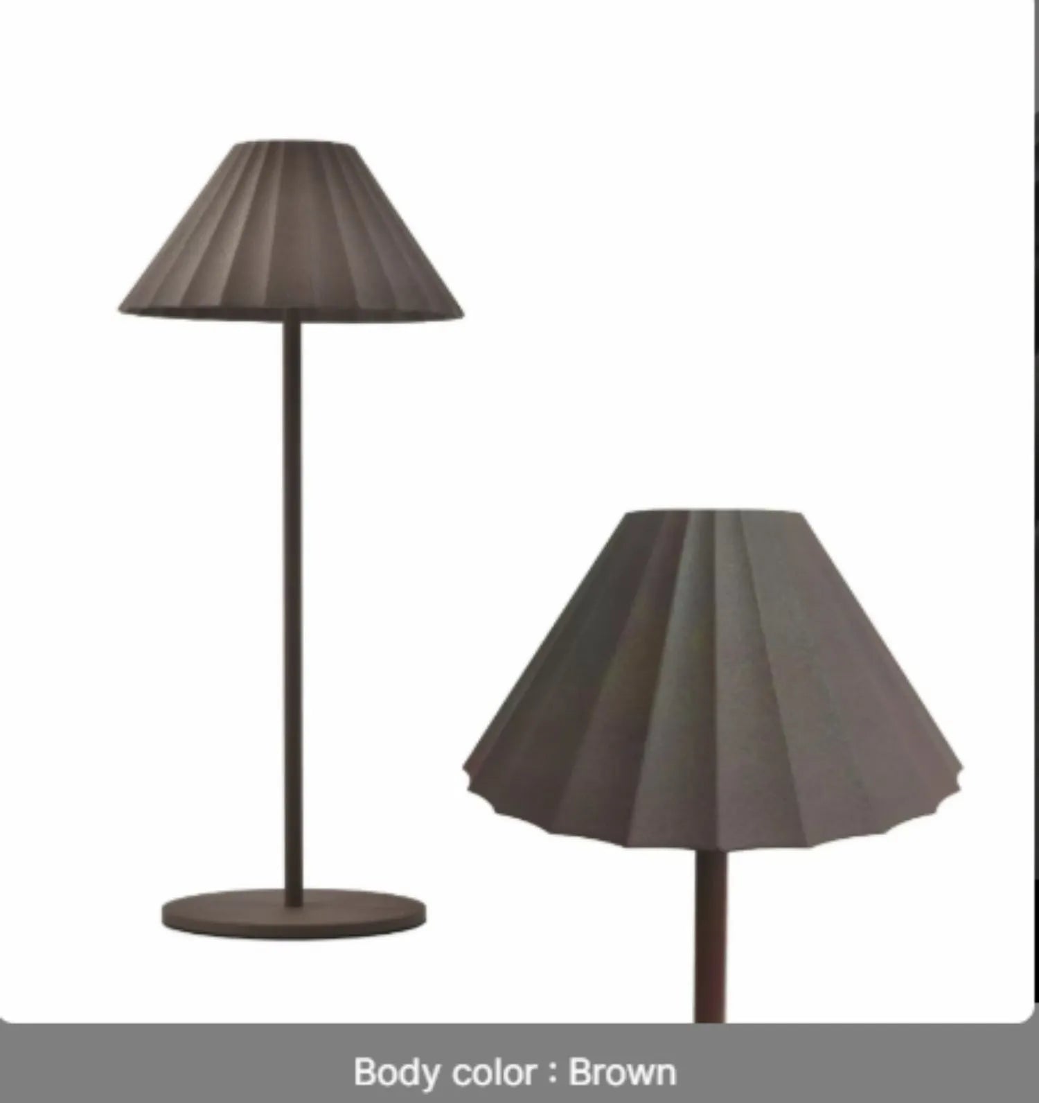 Alloy desk lamp in chosen colour with touch dimming switch and USB-C port