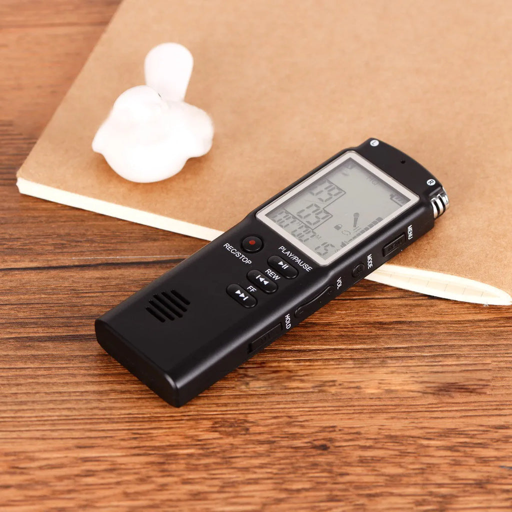 Compact USB professional voice recorder with external microphone for telephone recording