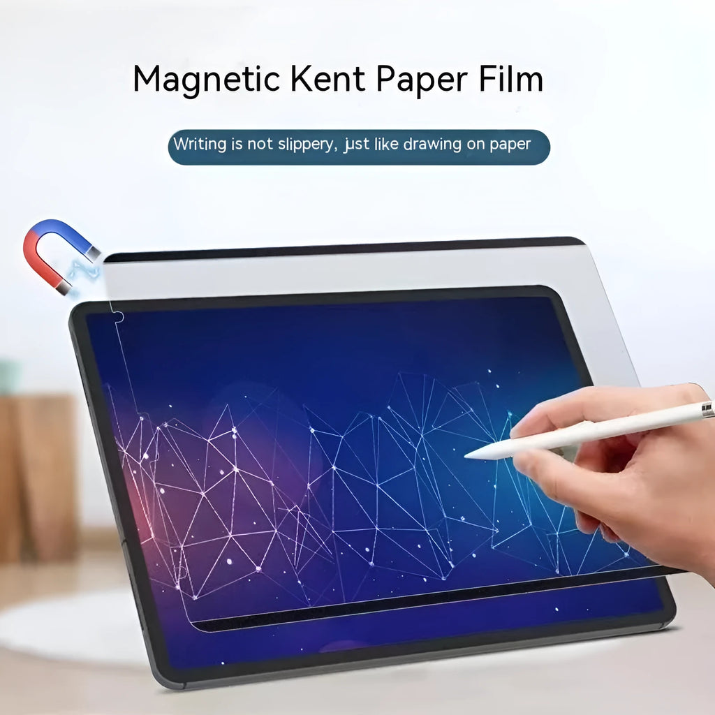 Magnetic removable PET painting film for iPad tablets with installation accessories