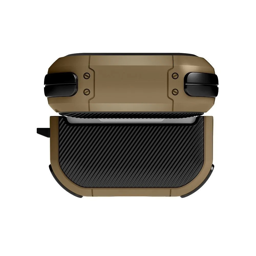 AirPods 1 2 Pro protective shell case in multiple colours including black, pink, and army green.
