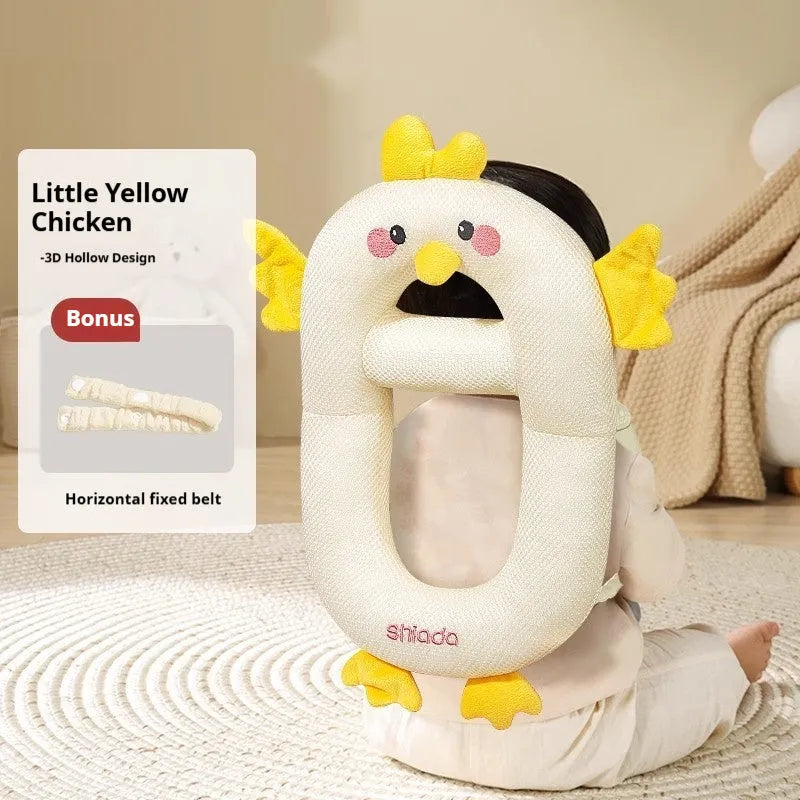 Baby anti-collision pillow in cartoon animal design with EPS filling for toddler walking protection