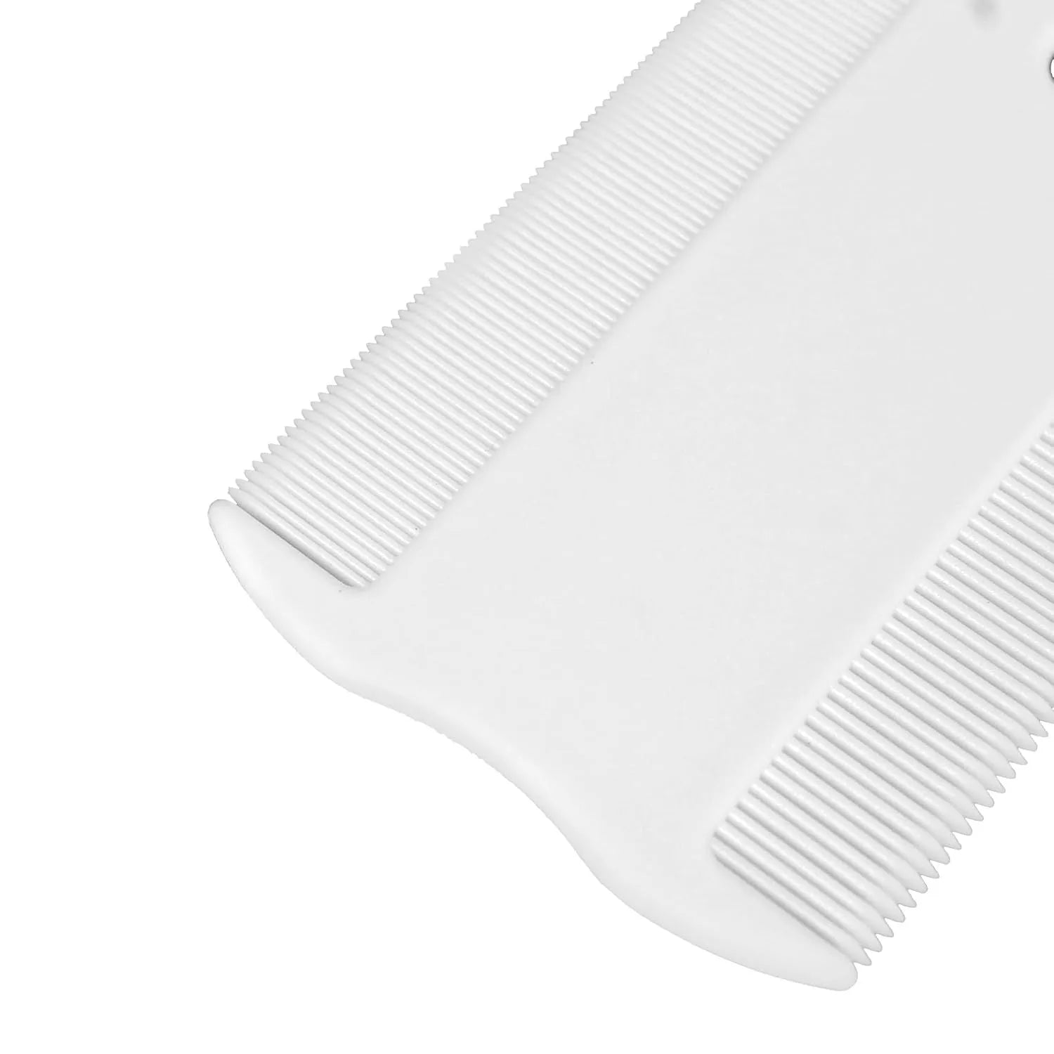 Small plastic pet flea comb with double-sided dense teeth for facial grooming and tear stain removal