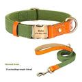Small dog mohair collar and traction rope set in six colour options with XS S M sizing