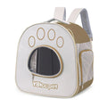 Outdoor portable double shoulder pet transparent bag in solid colour Oxford material for cats up to 7.5kg
