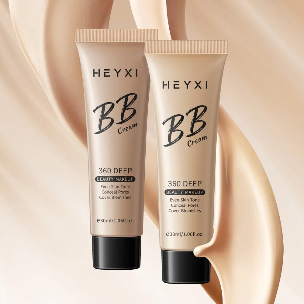 Waterproof sweat-proof BB cream foundation in four colour shades 01 02 03 04 for all skin types