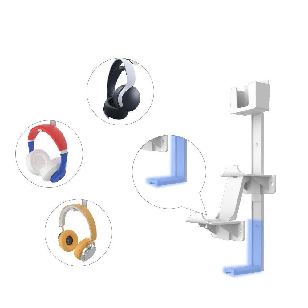 ABS plastic wall-mounted hook holding gaming controller