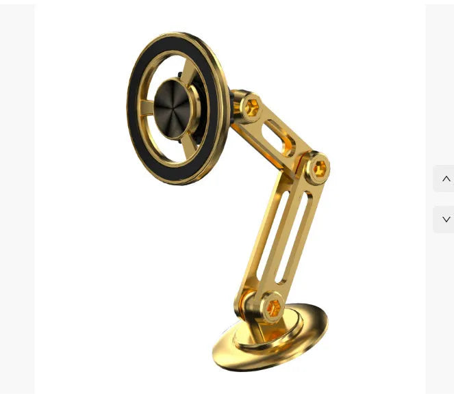 All-metal car magnetic phone holder with magnetic rings and adhesive pads in multiple colour options