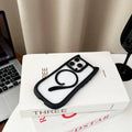 Transparent acrylic TPU phone case for IPhone 17 with two-in-one design and magnetic suction feature